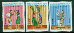 CAMBODIA 1983 Mi 476-78** Folklore [B6] - Danse