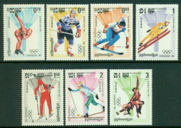 CAMBODIA 1983 Mi 538-44** Olympic Winter Games, Sarajevo [B11] - Hiver 1984: Sarajevo