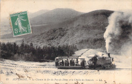 FRANCE - Le Chemin De Fer Du Puy De Dome Et La Chaine Des Sommets - Auvergne - Train à Vapeur - Carte Postale Ancienne - Auvergne Types D'Auvergne