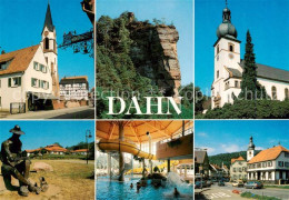 73834293 Dahn Kirchen Ruine Skulptur Hallenbad Ortspartie Dahn - Dahn