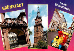 73834215 Gruenstadt Eingangstor Turm Strassenpartie Gruenstadt - Grünstadt
