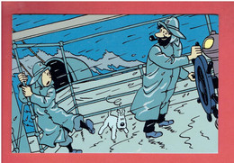 TINTIN L ETOILE MYSTERIEUSE HERGE 1993 TINTIN ET MILOU CAPITAINE HADDOCK CARTE POSTALE EN TRES BON ETAT - Tarjetas Postales