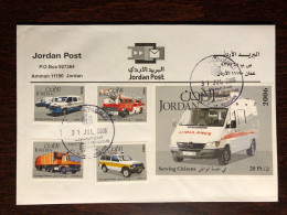 JORDAN FDC 2006 YEAR AMBULANCE HEALTH MEDICINE - Jordanie