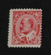 CANADA 1903, King Edward VII, 2c, Carmine, Mi #78, MLH* (MH), CV: €17 - Unused Stamps
