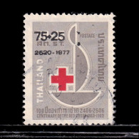 Thailand Stamp 1977 Red Cross Provisional 75+25 Satang - Used - Thaïlande