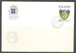 Iceland. FDC Sc. 488.   Reforestation, Forestry.  FDC Cancellation On FDC Envelope - FDC