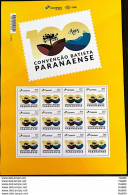 PB 142 Brazil Personalized Stamp Religion Batista Paranaense 2019 Sheet G - Personnalisés