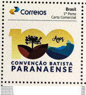 PB 142 Brazil Personalized Stamp Religion Batista Paranaense 2019 - Gepersonaliseerde Postzegels