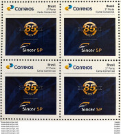 PB 138 Brazil Personalized Stamp Sincor SP Heart Health 2019 Block Of 4 - Personnalisés