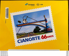 PB 139 Brazil Personalized Stamp 66 Years Cianorte City 2019 Vignette G - Personnalisés