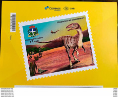 PB 136 Brazil Personalized Stamp Dinosaur Vespersaurus Paranaenses 2019 Vignette G - Personalized Stamps