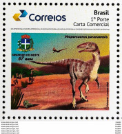 PB 136 Brazil Personalized Stamp Dinosaur Vespersaurus Paranaenses 2019 - Personalized Stamps