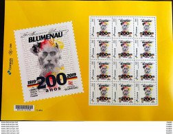 PB 134 Brazil Personalized Stamp Hermann Blumenau 2019 Sheet G - Personalized Stamps