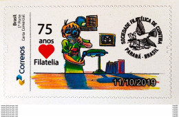 PB 133 Brazil Personalized Stamp Philatelic Society Curitiba 2019 - Personalisiert