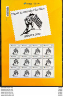 PB 123 Brazil Personalized Stamp Brapex 2019 Philatelic Youth Sheet G - Personalized Stamps