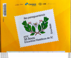 PB 121 Brazil Personalized Stamp Philatelic Meeting Santa Catarina 2019 Vignette G - Personalized Stamps