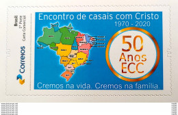 PB 119 Brazil Personalized Stamp Encounter Of Couples With Christ Religion 2019 - Personalisiert
