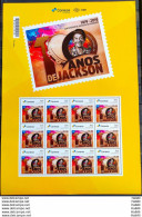 PB 116 Brazil Personalized Stamp Jackson Do Pandeiro Singer Music 2019 Sheet G - Personalisiert