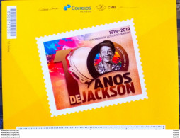 PB 116 Brazil Personalized Stamp Jackson Do Pandeiro Singer Music 2019 Vignette G - Personalized Stamps