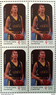 C 3834 Brazil Stamp Woman History Hortencia Basketball 2019 Block Of 4 - Ongebruikt