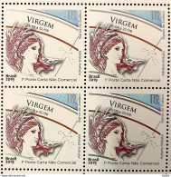 C 3835 Brazil Stamp Zodiac Signs Virgo Astrology 2019 Block Of 4 - Ongebruikt
