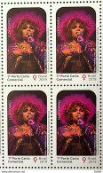 C 3833 Brazil Stamp Woman History Elza Soares Music 2019 Block Of 4 - Ongebruikt
