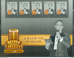 C 3828 Brazil Stamp Centenary Nelson Goncalves Music 2019 Vignette 5 Units - Ongebruikt