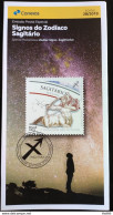 Brochure Brazil Edital 2019 28 Zodiac Signs Sagittarius Astrology Without Stamp - Storia Postale