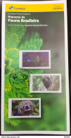 Brochure Brazil Edital 2019 22 Brazilian Faunal Richness Insects Monkey Without Stamp - Storia Postale