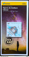 Brochure Brazil Edital 2019 11 Zodiac Signs Cancer Astrology Without Stamp - Storia Postale