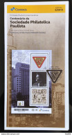 Brochure Brazil Edital 2019 05 Centenary Sao Paulo Philatelic Society SPP Postal Service Without Stamp - Storia Postale