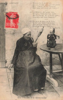 FOLKLORE - Costumes - En Gascogne - Une Fileuse à La Quenouille - Carte Postale Ancienne - Kostums