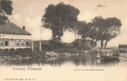 BELGIQUE - Environ D'Ostende - Canal Rive Des Blanchisseurs - Carte Postale Ancienne - Oostende