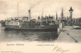 BELGIQUE - Souvenirs D'Anvers - Le Bateau De Sainte Anne - Carte Postale Ancienne - Antwerpen