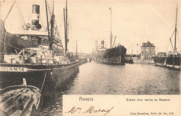 BELGIQUE - Anvers - Entrée D'un Navire Au Bassins - Carte Postale Ancienne - Antwerpen
