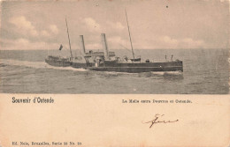 BELGIQUE - Souvenir D'Ostende - La Malle Entre Douvres Et Ostende - Carte Postale Ancienne - Oostende