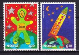 2000. Norway. Millennium. Used. Mi. Nr. 1357-58 - Usati