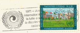 UN GENEVA - Mi. #4 ALONE FRANKING PC (VIEW OF MONREALE) TO BELGIUM - 1971 - Lettres & Documents