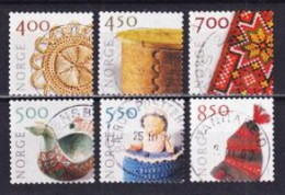 2001. Norway. Handicraft. Used. Mi. Nr. 1368-70, 1389-91 - Usados