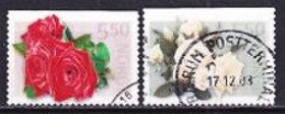 2003. Norway. Roses. Used. Mi. Nr. 1455-56 - Gebraucht