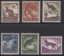 AUSTRALIA 1959-64 "ANIMALS "  SET OF (6) MNH - Nuevos