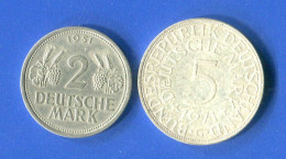 All  5  Mark1971g  + 2 Mark  1951 J - Andere & Zonder Classificatie