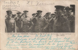 MILITARIA - Le Salut Général Pershing, Commandant En Chef Des Troupes Américaines - Carte Postale Ancienne - Regimente