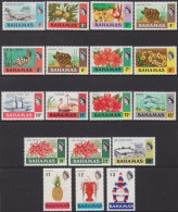 BAHAMAS 1971 "QUEEN ELIZABETH II AND PICTORIALS "  SET OF (18) MNH - 1963-1973 Ministerial Government