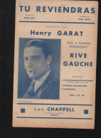 Partition "petit Format" Henry GARAT Tu Reviendras   1931  (M6219 /L) - Other & Unclassified