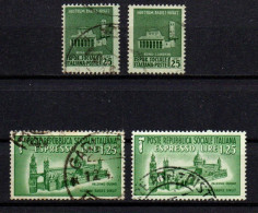 1944 - Italia - Repubblica Sociale 497 X 2 + E 23 X 2 Monumenti Distrutti  ------ - Gebraucht