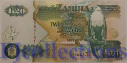 ZAMBIA 20 KWACHA 1992 PICK 36a UNC PREFIX "AA" - Sambia