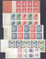 A1975. Sweden 1960-75. 5 Complete Booklets (Michel 10,16,17,49,465) MNH(**) OFFER! - 1951-80