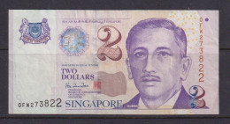 SINGAPORE - 1999 2 Dollars Circulated Banknote - Singapur