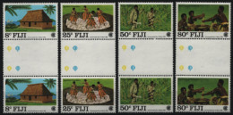 Fidschi 1983 - Mi-Nr. 479-482 ** - MNH - Stegpaare - Commonwealth-Tag - Fidji (1970-...)